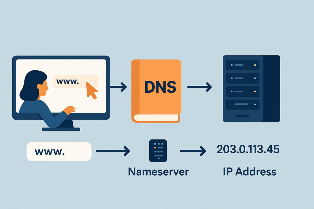 Understanding Nameservers, DNS, and IP Addresses — A Simple Guide for Beginners