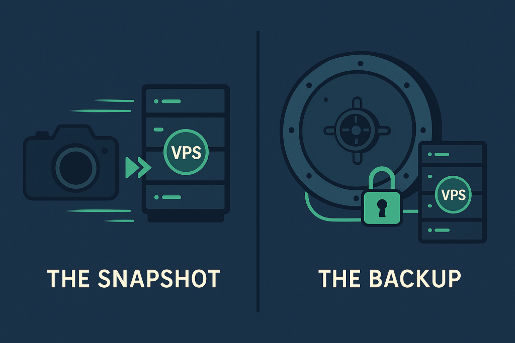 Snapshots vs Backups on VPS: What’s the Difference & Which Should You Use?